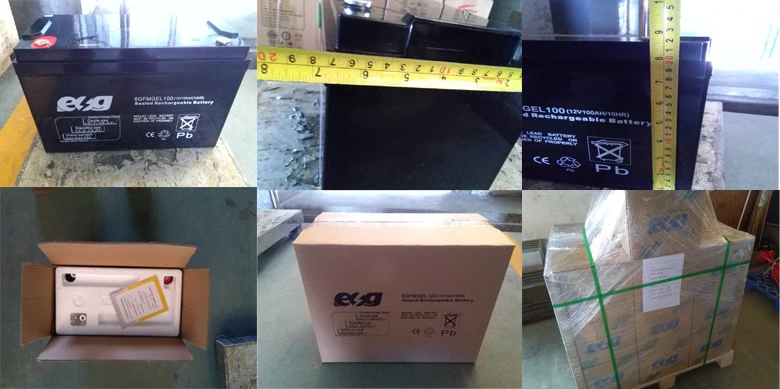 ESG Deep Cycle Storage Batteries AGM 12V100Ah Sealed Lead Acid UPS Deep Cycle Solar Battery