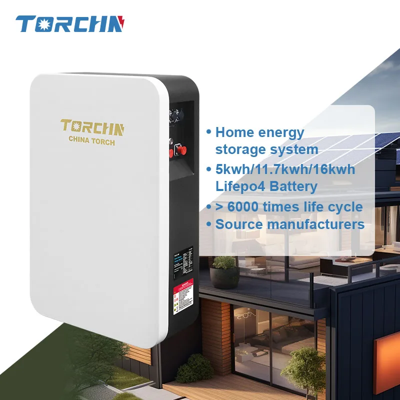 TORCHN Wall Mounted 48v 51.2v 230AH Battery 10kwh 11.7kwh Home Energy Storage Lifepo4 Lithium Battery Pack for Residential