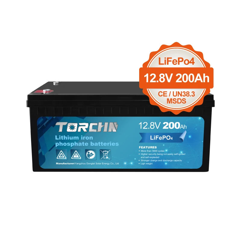 TORCHN 12v Lithium Ion Battery Pack Smart Deep Cycle Lithium Ion Battery 12V 200Ah LiFePO4 Battery with BMS
