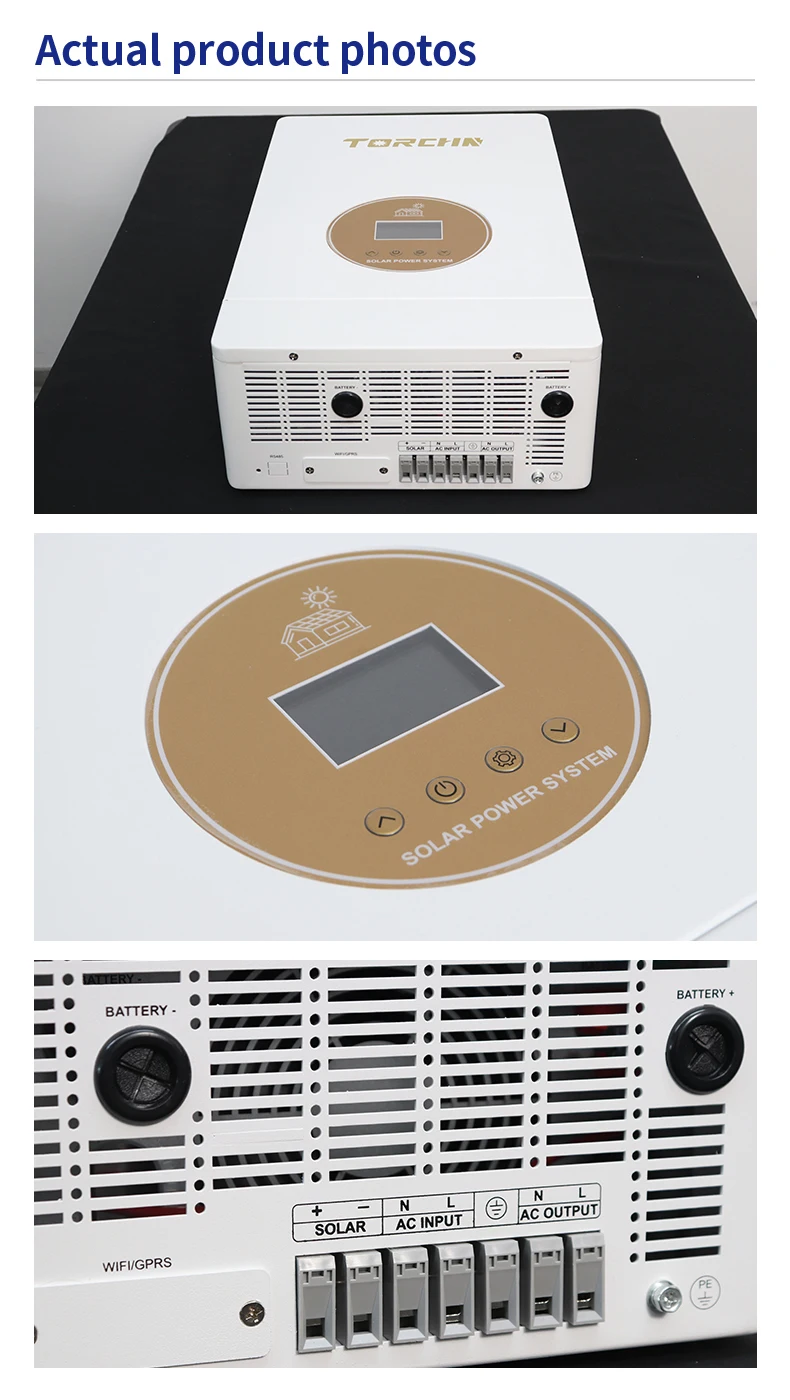 TORCHN Smart Low Frequency Hybrid Solar Inverter 48V 3Kw 5Kw 6Kw Pure Sine Wave 48 Volt Off Grid DC/AC Solar Pv Inverters
