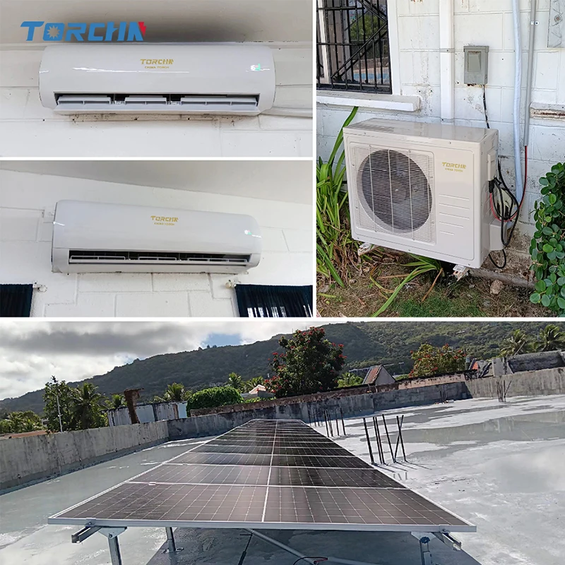 TORCHN Save Power Solar air Conditioning 24000 9000 12000 18000BTU 2ton Solar Panel air Conditioning