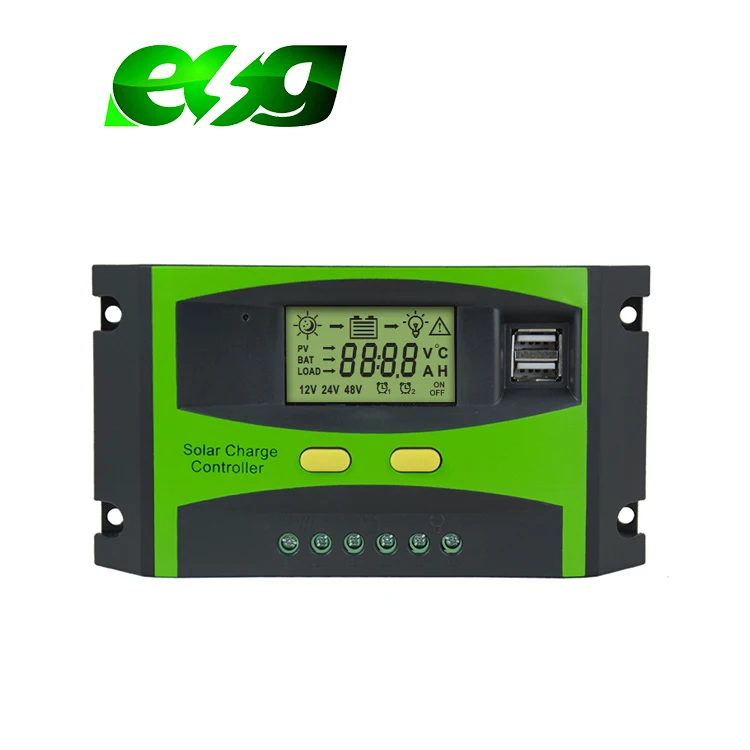 MPPT PWM Solar Charge Controller 12V 24V 48V 60A Max Charger Lead Acid Power Battery Storage Work