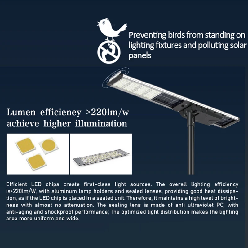 High Quality 500W Road All in One Integrated Quality Integrated 150W 300W Led Solar Led Street Light Hot Sale