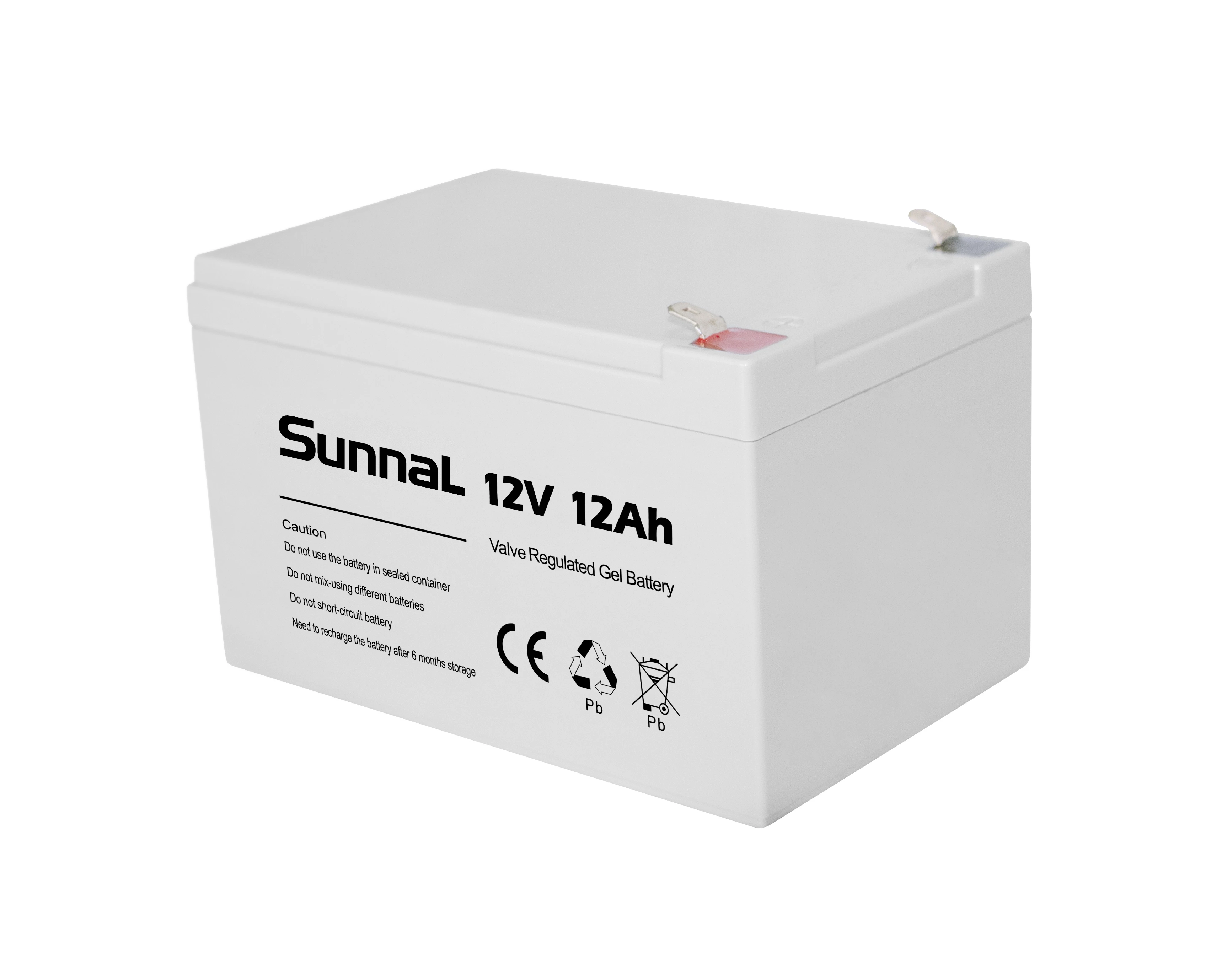 High Quality Batterie Moto 12V 12Ah 28Ah 200Ah Deep Cycle Vrla Lead Acid Amg Gel Energy Storage Battery