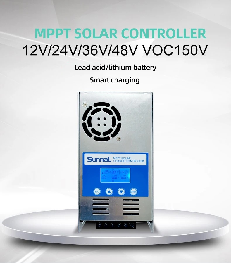 China Factory 30A 40A 60A Solar Charge Controller Mppt 12v 24v 48v Auto Solar Charger Controller