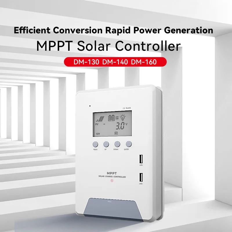 Factory 12V 24V 48V 30A 40A 60A High Capacity Voltage Solar Controller Kit Auto Solar Cell Panel Charger Regulator