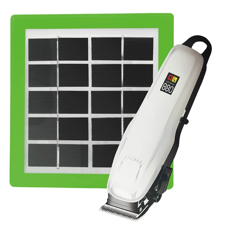 Cordless Solar Charge Electric Hair Clipper