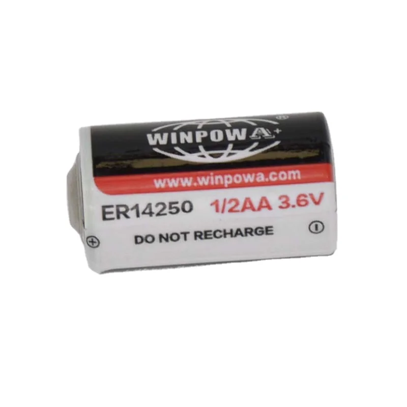 1/2 AA Size ER14250 3.6V 1200mAh Lithium Primary Battery 10 Years Life Time Battery for Electricity Meter