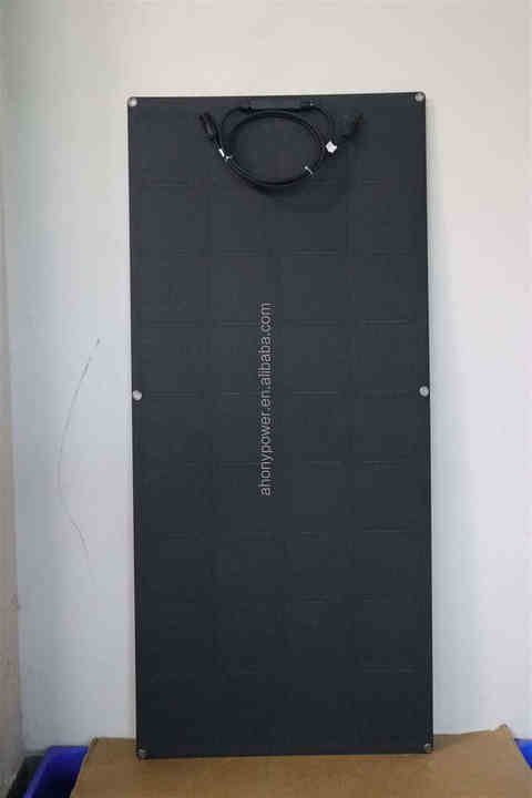 220W Flexible Monocrystalline Silicon Solar Panel ETFE Black Marine Use for Boats Yachts AHONY