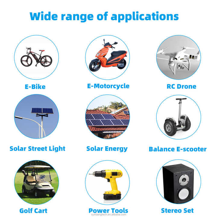 Customized 18650 32700 48v Lifepo4 Battery 12V 24V 36V 48V 60V 72V 10Ah 20Ah 30Ah 40Ah 50Ah 60Ah 80Ah Lithium Ion Batteries High-Capacity Power Storage Solution for Solar Energy, Electric Vehicles, and Industrial Applications SUNBOND