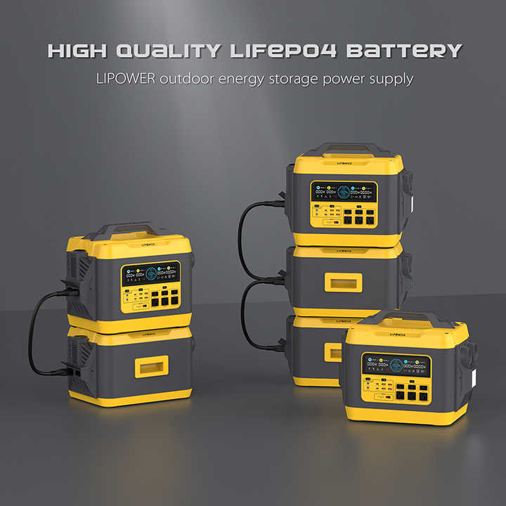 Portable Power Station 3000W Pure Sine Wave 2880Wh LiFePO4 Battery Solar Generator for RV Outdoor Trips Lipower