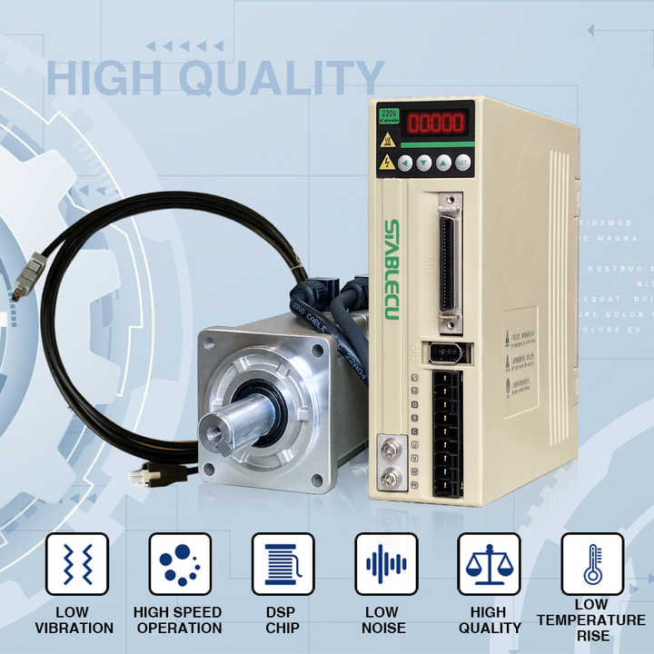 AC Servo Motor 400W 60mm Flange 220V Industrial Automation Machinery STABLECU