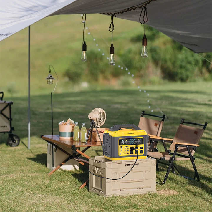 Portable Power Station 1200W LiFePO4 Battery 1110Wh Solar Energy System for Outdoor Backup Power Supply Lipower