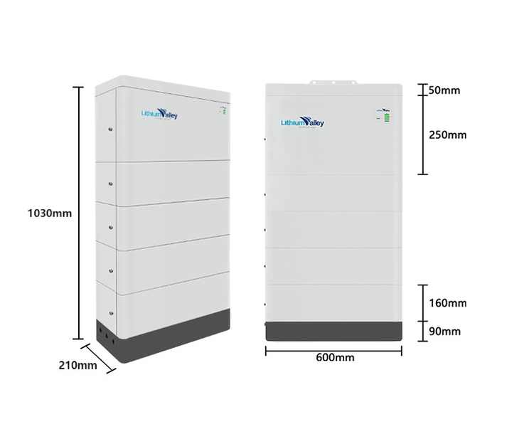 Household Energy Storage Battery 51.2V 50Ah 2.56kWh Stackable LiFePO4 for Solar Power Systems Lithiumvalley