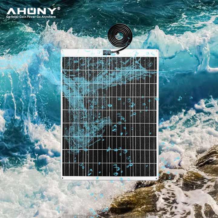 30W PERC Solar Panel High Efficiency Waterproof Semi-Rigid PV Module for Home Outdoor Vehicle IBC CE ROHS Ahony Power