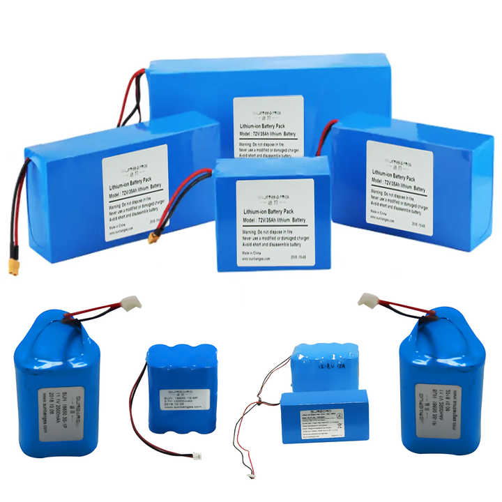 Lithium Ion Battery Pack 25.6V 18Ah 460.8Wh Custom Voltage NCM/LiFePO4 for E-Bikes E-Scooters SUNBOND