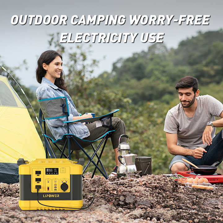 Portable Power Station 1000W Fast Solar Charging for Electric Vehicles with LiFePO4 Battery and Pure Sine Wave Inverter Lipower