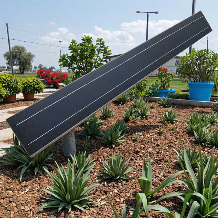 Flexible Monocrystalline Silicon Solar Panel 5W Lightweight Bendable for Outdoor Solar Lighting System AHONY