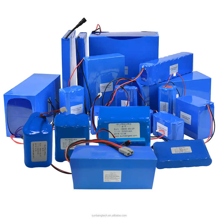 Customizable 7.4V 11.1V 12.8V 14V 22.2V 24V 32V 48V 52V 60V 72V 90V Lithium Ion Battery Pack High-Cycle Life for Solar Storage Golf Carts and Electric Vehicles SUNBOND