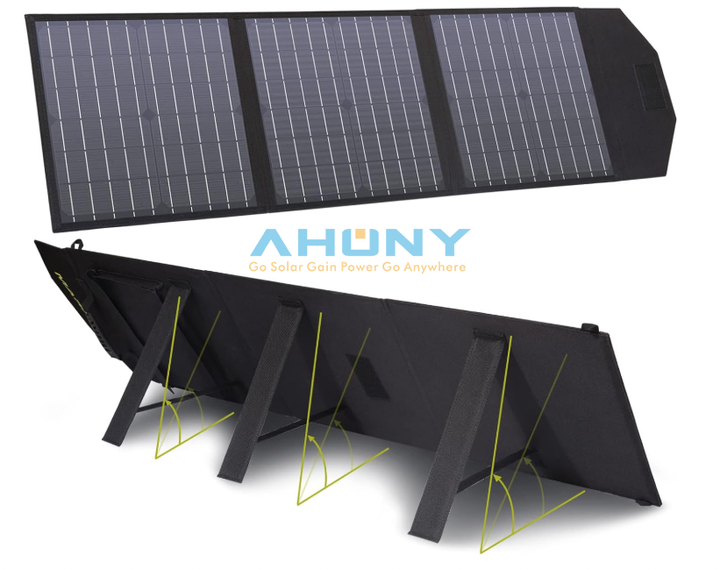 300W Foldable Monocrystalline Solar Panel Kit 23.5% Efficiency for RV Camper Outdoor Use AHONY