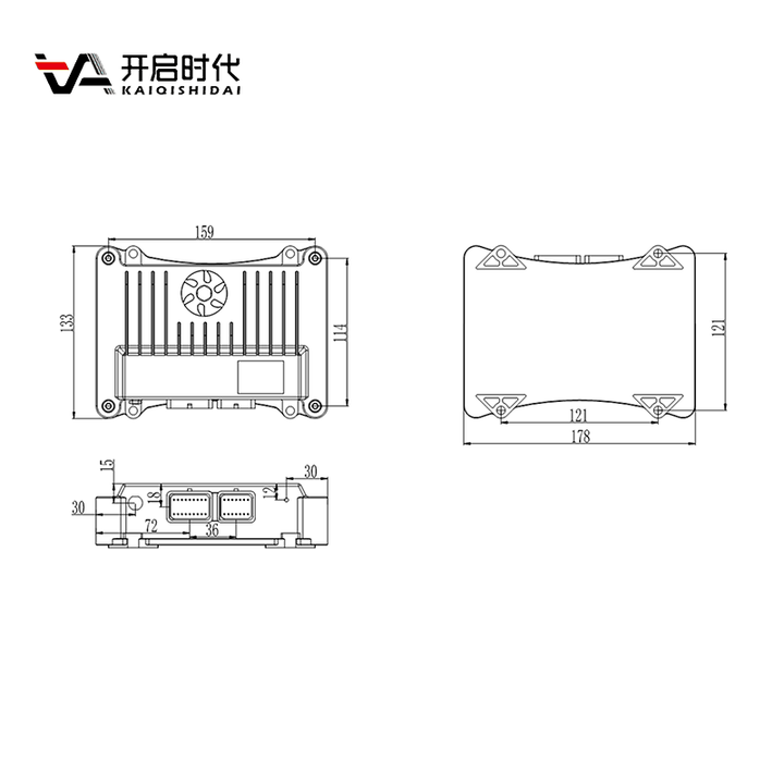 Intelligence PLC Programming Controller Industrial Control System for Heavy-Duty Trucks Agricultural Machinery KQ-tech