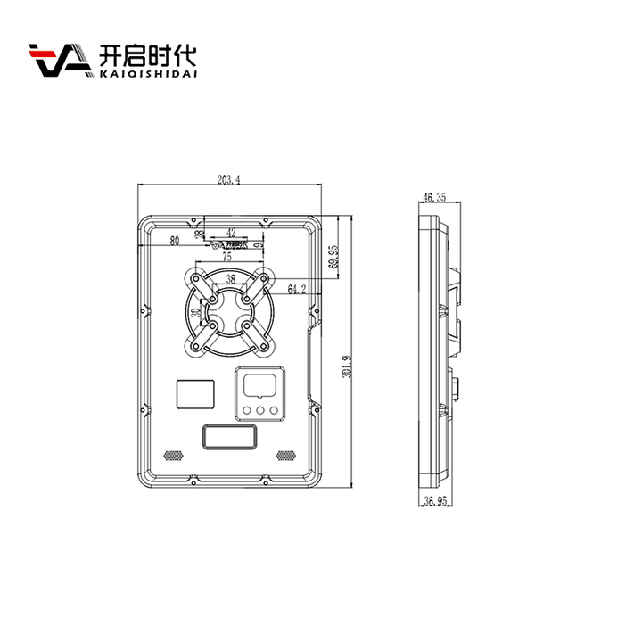 Customized Control Panel Human-machine Interface Plc Programming Controller 10" Touch Screen 1280*800 Resolution 294.5*193.5*44.8mm Aluminium Housing For Industrial Automation Systems