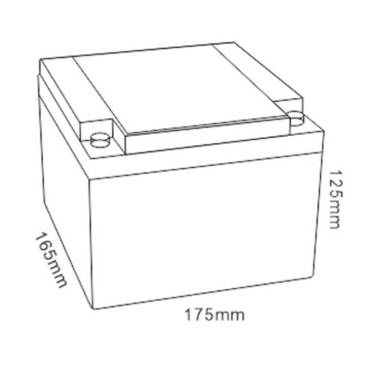 Mhb MSD26-12 Solar VRLA Energy Storage 12 Volt AGM 26Ah Lead Acid Deep Cycle Battery for Backup Power Systems MHB