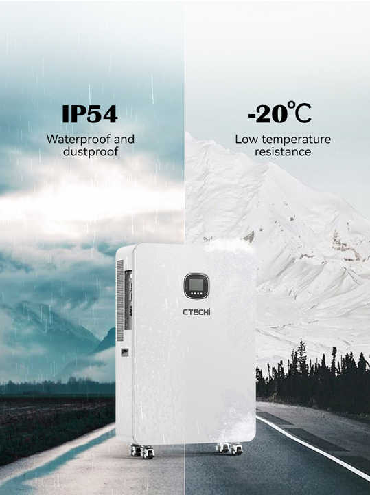 51.2V LiFePO4 All-in-One ESS Residential Power Station 16kWh Energy Storage System for House Office CTECHi