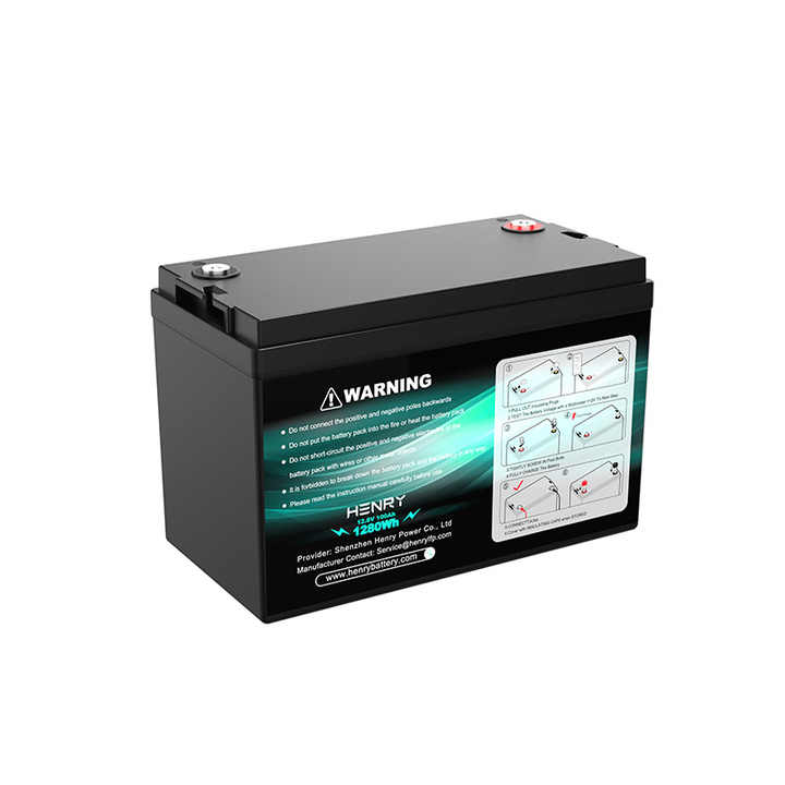 12.8V 100AH LiFePO4 Lithium Battery Pack for Solar Energy Storage Systems with 3000 Cycles Long Life HENRY