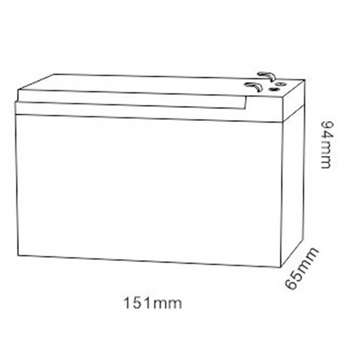 12V 9Ah AGM VRLA Battery Maintenance-Free Rechargeable Lead Acid Battery for UPS Security Systems and Power Tools MHB