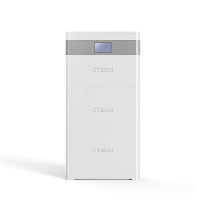 Power Wall Mounted Energy Storage Solution 48V 51.2V Lithium LiFePO4 Battery 5kWh 10kWh 100Ah 200Ah 400Ah Home Solar System CTECHi