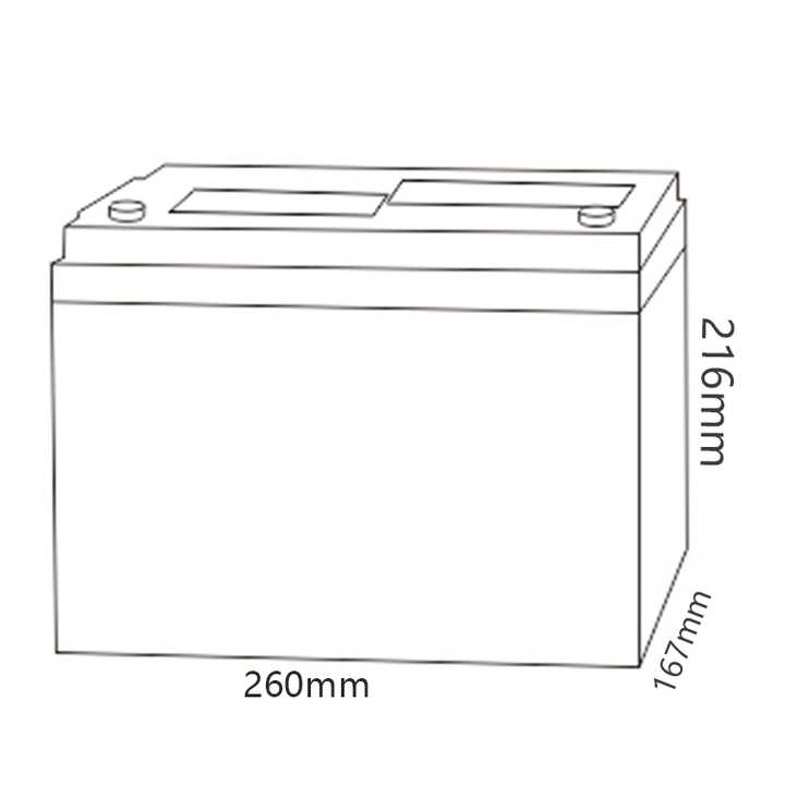 MHB MMD75-12 12V 75Ah AGM Deep Cycle Battery for Solar Energy Storage and UPS Systems
