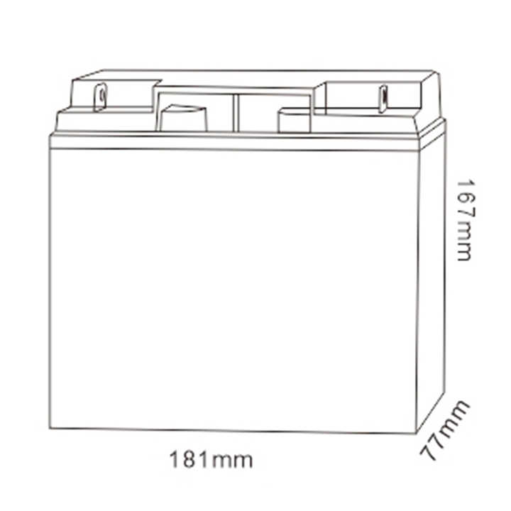 12V 16Ah Solar Rechargeable Deep Cycle Battery for Street Lighting Energy Storage System MHB