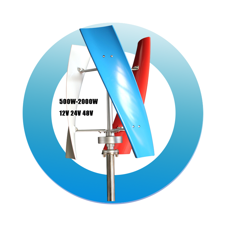 Vertical Axis Wind Generator 500W-2kW Home Use Wind Turbine Power Plant System elege