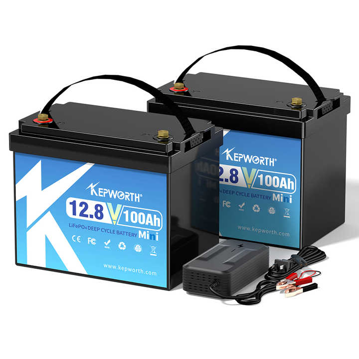 12V 100Ah Mini LiFePO4 Battery Built-in BMS Long Cycle Life Solar Energy Storage System Kepworth