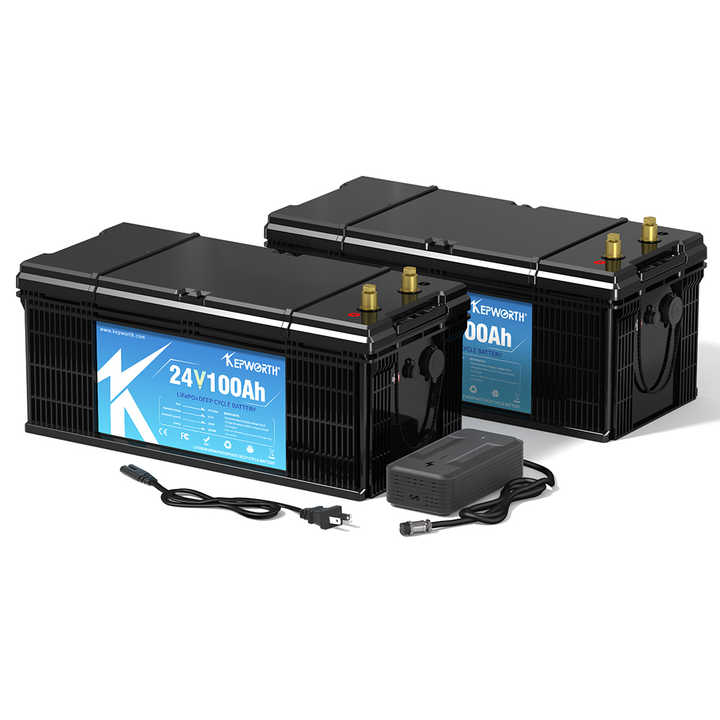 24V 100Ah LiFePO4 Battery Pack Deep Cycle Long Life Solar Energy Storage System for Electric Vehicles Kepworth