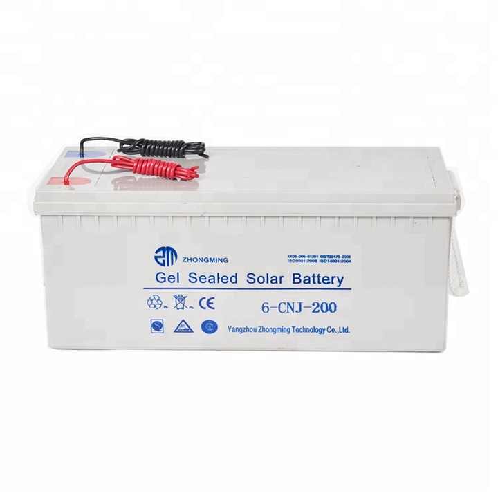 12V 100Ah-300Ah VRLA Gel AGM Deep Cycle Battery for UPS Solar Inverter Energy Storage ZM Solar