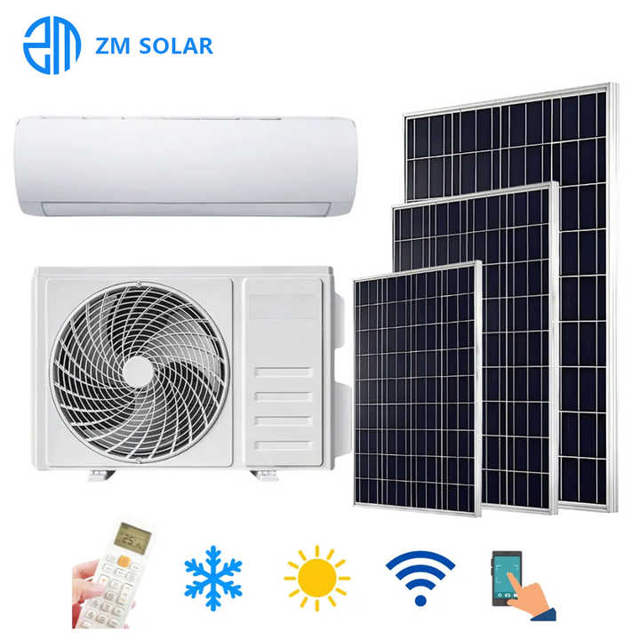 Solar Air Conditioner with 400W Solar Power 24000 BTU Cooling/Heating for Household Use Zhongming