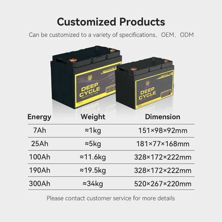 12V 24V 200Ah 400Ah Solar Lithium Battery Pack High-Capacity Energy Storage for Electric Bicycles Agricultural Equipment Portable Motorcycle and Car Washer Applications