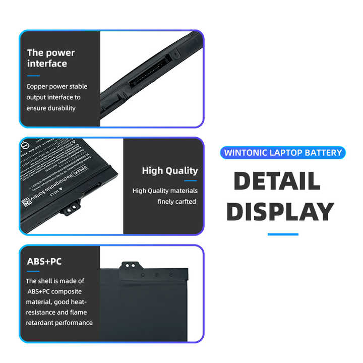 Laptop Battery BP02XL 7.7V 41Wh 4800mAh for HP Pavilion 15 AU000 Series HSTNN-LB7H HSTNN-UB7B Wintonic