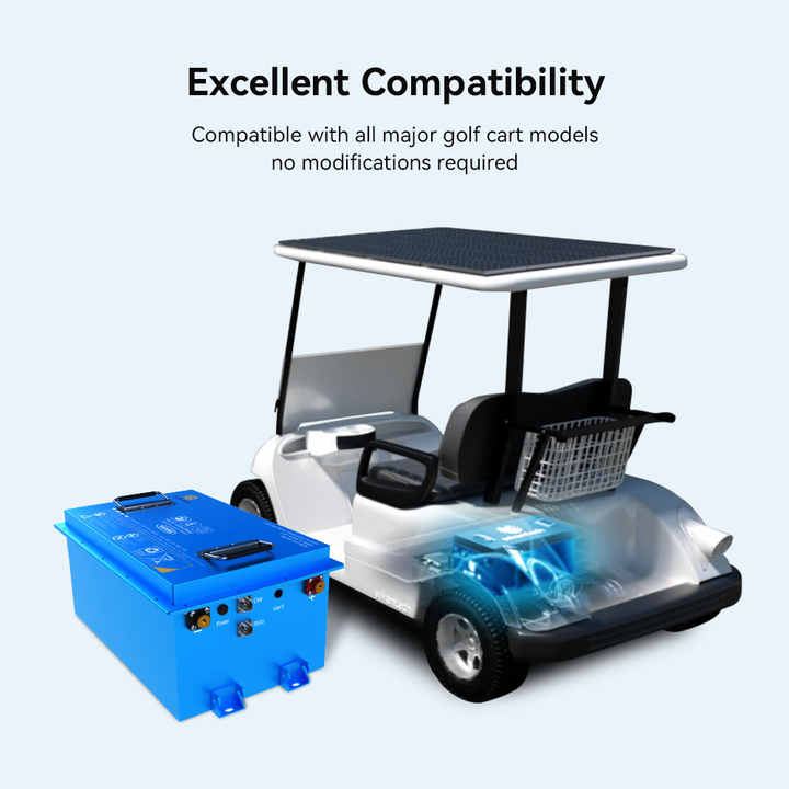 Solid State Lithium Golf Cart Battery 51.2V 105Ah LiFePO4 Golf Cart Energy Storage System Wirentech