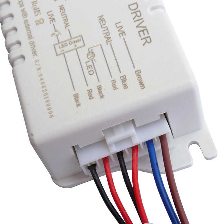 LED Emergency Driver 3-20W 85-265VAC Input 20-120VDC Output for Indoor LED Lighting Applications FAT