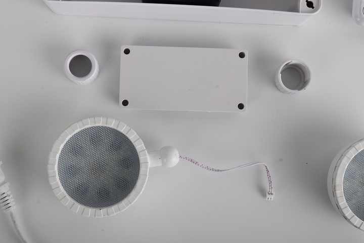 IP65 Two-Spot LED Emergency Light Waterproof Multi-Function Rechargeable Lead-Acid Battery 220V Indoor Use FAT