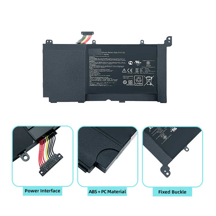 Laptop Battery 11.4V 48Wh Genuine Replacement for Asus Vivobook S551 R553L K551LN K551LB K551LA Wintonic