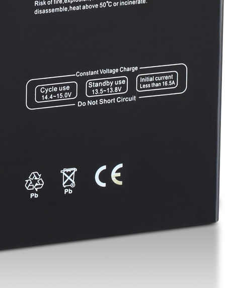 12V 50AH Rechargeable Battery High Capacity Deep Cycle Energy Storage for UPS Power Tools Golf Carts Boats Electric Vehicles LEOPARD