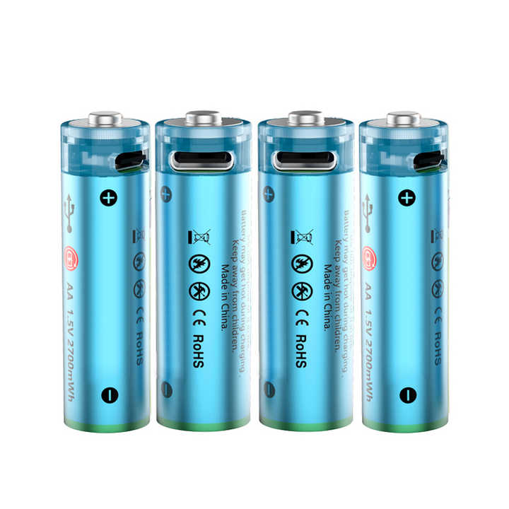 High Capacity 1.5V Lithium Ion Battery Pack with Low Internal Resistance USB Design Rechargeable 1000mAh for Toys Power Tools Home Appliances Consumer Electronics Jonhson