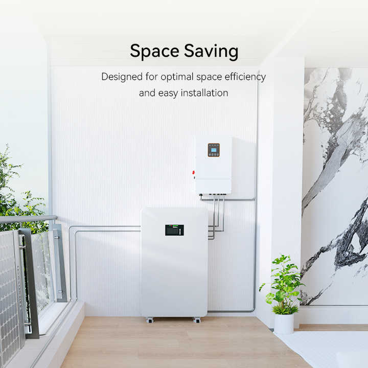 48V 280Ah 5kWh 10kWh 15kWh 30kWh Residential Home Battery Storage System 51.2V LiFePO4 Lithium Battery Energy Storage with LED+LCD Display for Home Appliances Wirentech