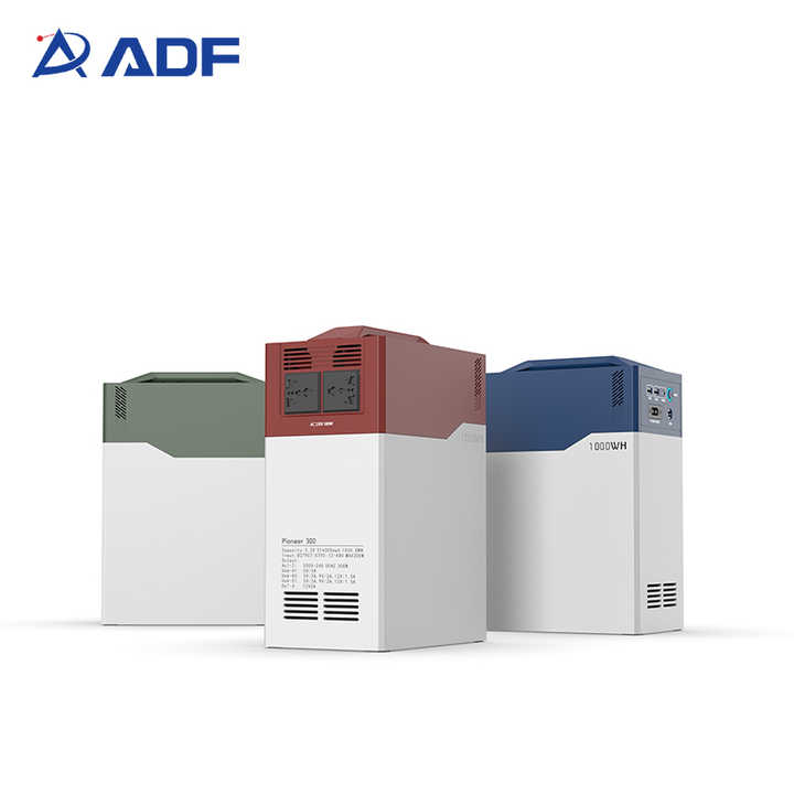 Portable Solar Power Station 1008Wh LiFePO4 Battery 1000W AC/DC Output for Outdoor Camping Industrial Use ADF
