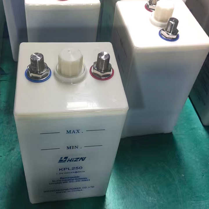 GN250 Nickel-Cadmium Storage Battery 1.2V 250Ah Rechargeable Industrial Energy Storage Battery for Solar Power Systems and Backup Power Supplies HIZN