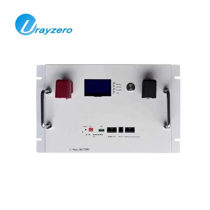 280 Ah LiFePO4 Battery Solar Lithium Battery 51.2 V for Off-Grid Solar System 14.34 kWh Stackable Battery Storage with Inverter Urayzero